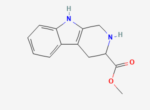 Two-dimensional chemical structure of 2,3,4,9-Tetrahydro-1H-beta-carboline-3-carboxylic acid methyl ester