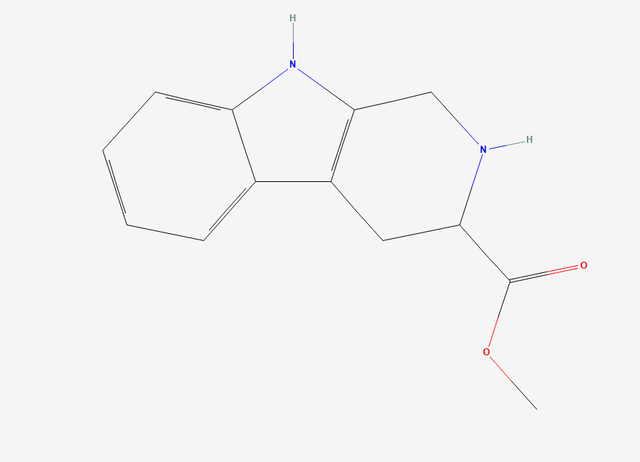 Two-dimensional chemical structure of 2,3,4,9-Tetrahydro-1H-beta-carboline-3-carboxylic acid methyl ester