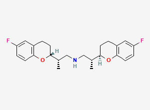 Two-dimensional chemical structure of Nebivolol RRSR=RSRR Isomer, CAS 119365-26-3