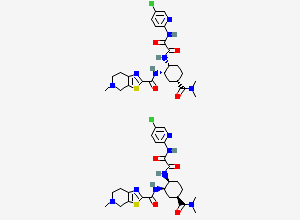 Two-dimensional chemical structure of Mixture of (R,S,S) and (S,R,R) Edoxaban Isomer Impurities