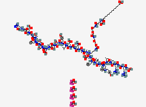 Two-dimensional chemical structure of Semaglutide Impurity 1 Tetratrifluoroacetate ((Trp25-Hydroxybenzyl)-Semaglutide Tetratrifluoroacetate)