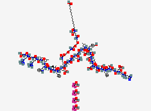 Two-dimensional chemical structure of (10-D-Val) Semaglutide Tetratrifluoroacetate