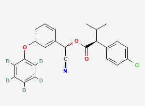 Two-dimensional chemical structure of Esfenvalerate-D5