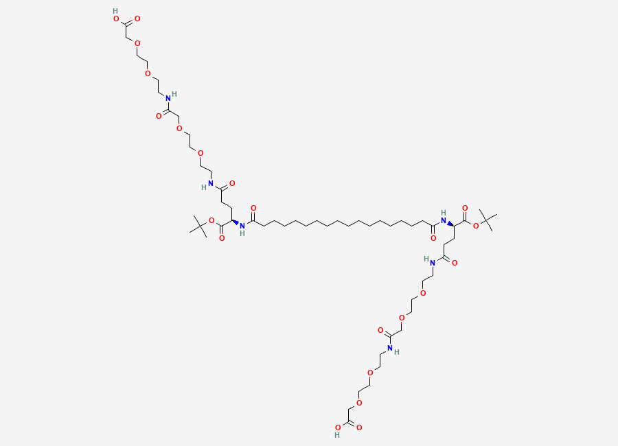Two-dimensional chemical structure of Semaglutide impurity 68