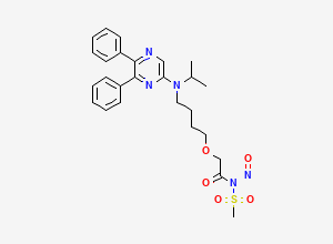 Two-dimensional chemical structure of N-Nitroso Selexipag Impurity