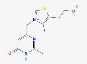 Two-dimensional chemical structure of Oxythiamine, CAS 136-16-3