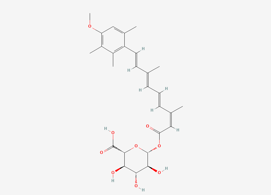 Two-dimensional chemical structure of 13-cis-Acitretin Glucuronide