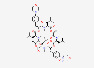Two-dimensional chemical structure of Emodepside N-Oxide