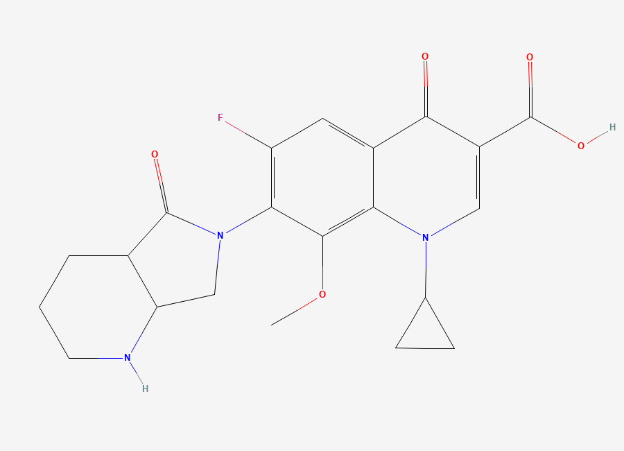 Two-dimensional chemical structure of Moxifloxacin Impurity 85, CAS 1620445-12-6