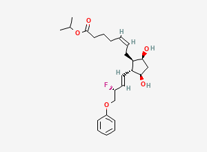Two-dimensional chemical structure of Tafluprost Impurity 7, CAS 733036-94-7