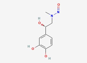Two-dimensional chemical structure of (S) Epinephrine Nitroso Impurity