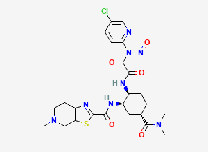 Two-dimensional chemical structure of N-Nitroso Edoxaban 3