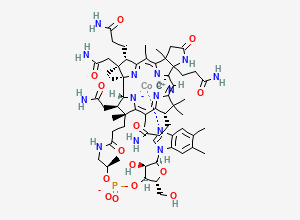 Two-dimensional chemical structure of Vitamin B-12 C-Lactam, CAS 23388-02-5