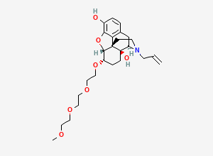Two-dimensional chemical structure of Naloxegol Impurity 1, CAS 854601-67-5