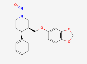 Two-dimensional chemical structure of N-Nitroso Paroxetine EP Impurity A