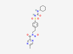 Two-dimensional chemical structure of N-Nitroso Glipizide