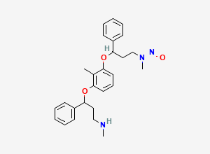Two-dimensional chemical structure of N-Nitroso Atomoxetine EP Impurity G