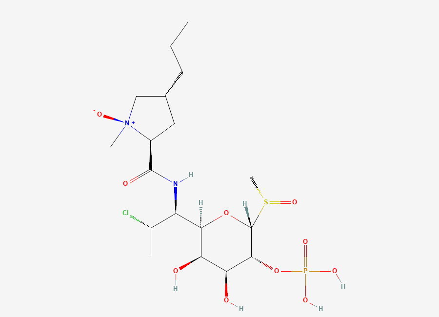 Two-dimensional chemical structure of Clindamycin Phosphate N-Oxide