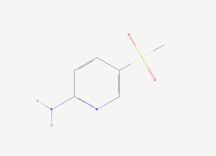 Two-dimensional chemical structure of 5-Methanesulfonylpyridin-2-amine