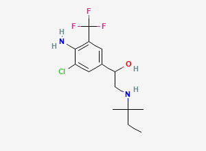 Two-dimensional chemical structure of Mapenterol, CAS 95656-68-1