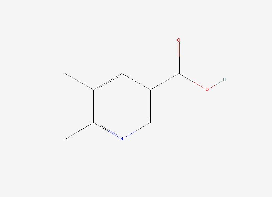 Two-dimensional chemical structure of 5,6-Dimethylnicotinic acid