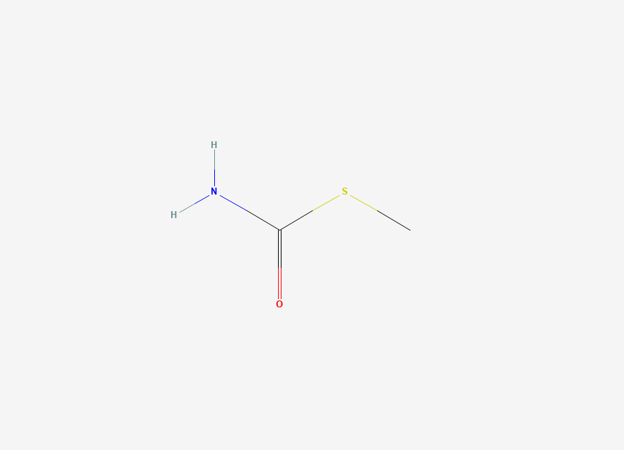 Two-dimensional chemical structure of S-Methyl carbamothioate, CAS 21325-07-5