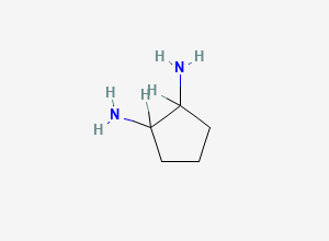 Two-dimensional chemical structure of 1,2-Cyclopentanediamine