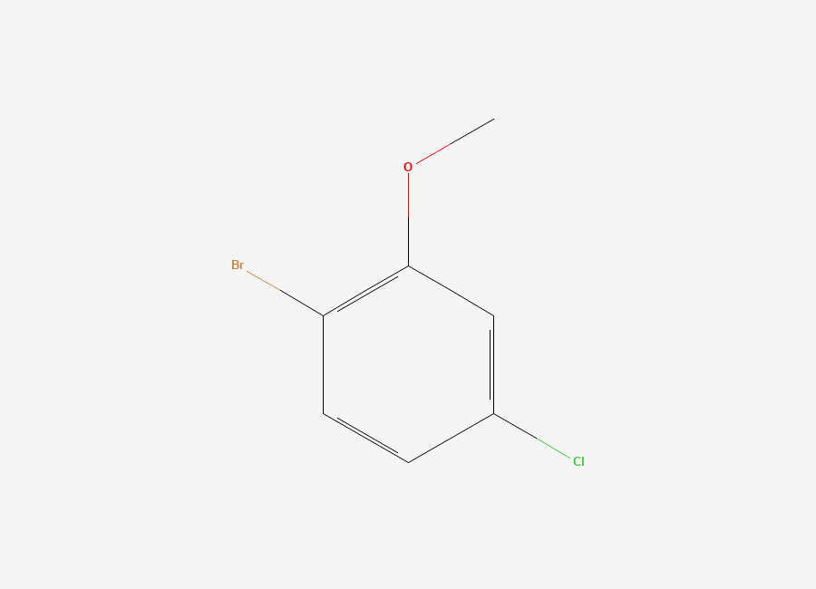 Two-dimensional chemical structure of 1-Bromo-4-chloro-2-methoxybenzene