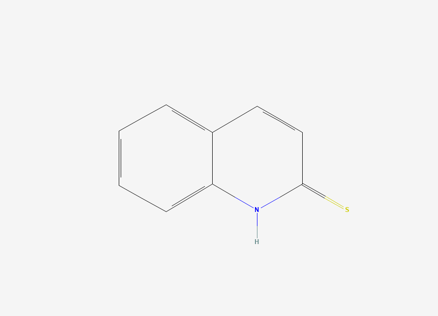 Two-dimensional chemical structure of 2(1H)-Quinolinethione