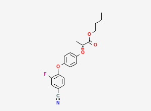 Two-dimensional chemical structure of Cyhalofop-butyl