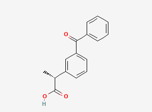 Two-dimensional chemical structure of Ketoprofen R-Isomer, CAS 56105-81-8