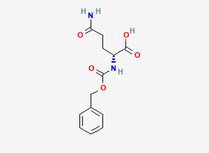Two-dimensional chemical structure of N-Cbz-D-Glutamine