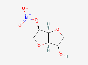 Two-dimensional chemical structure of L-Isoidide Mononitrate, CAS 16908-91-1