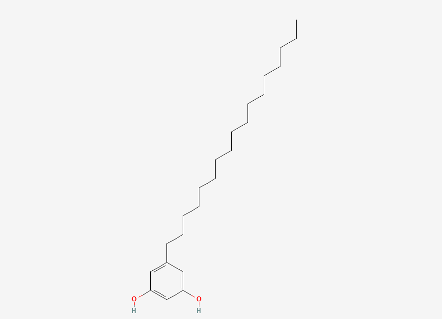 Two-dimensional chemical structure of 5-Heptadecylresorcinol