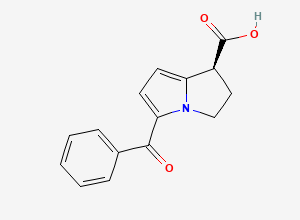 Two-dimensional chemical structure of (-)-Ketorolac
