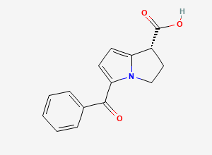 Two-dimensional chemical structure of (+)-Ketorolac
