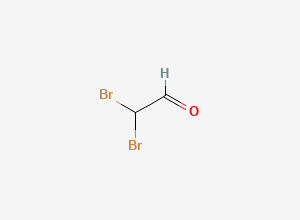 Two-dimensional chemical structure of Dibromo-Acetaldehyde, CAS 3039-13-2