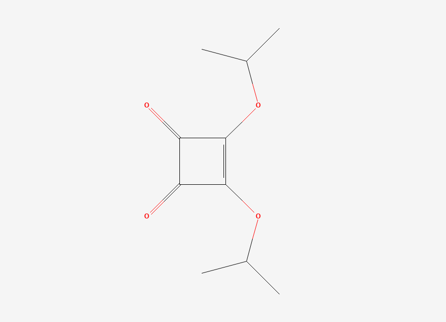 Two-dimensional chemical structure of 3,4-Diisopropoxy-3-cyclobutene-1,2-dione