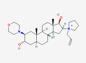 Two-dimensional chemical structure of Desacetylrocuronium