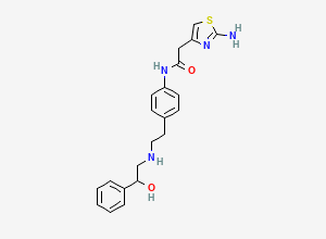 Two-dimensional chemical structure of Mirabegron racemate CRS (Y0002372), CAS 1330277-46-7