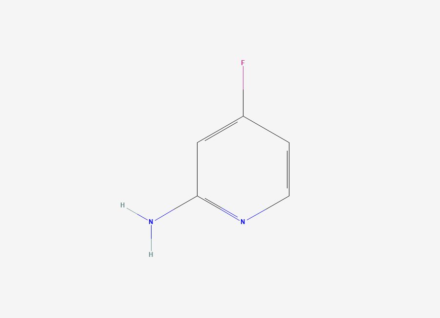 Two-dimensional chemical structure of 2-Amino-4-fluoropyridine