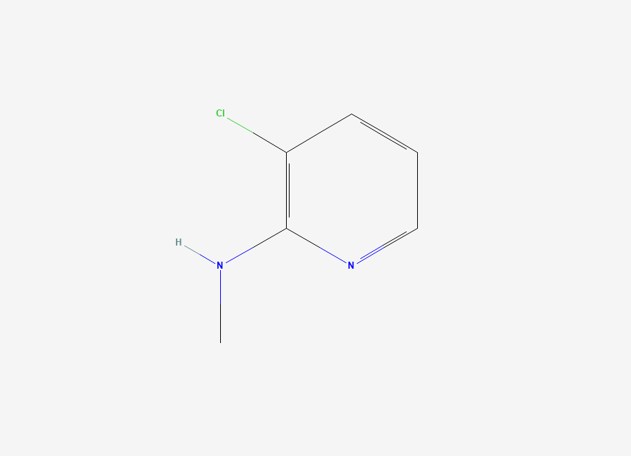 Two-dimensional chemical structure of 3-chloro-N-methylpyridin-2-amine