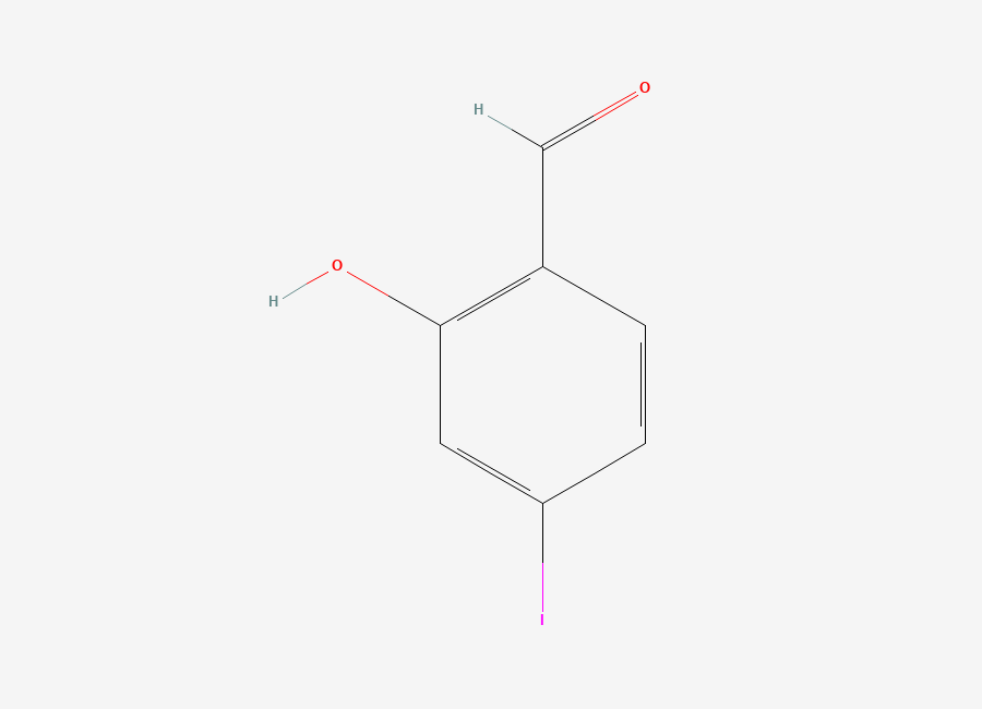 Two-dimensional chemical structure of 2-Hydroxy-4-iodobenzaldehyde