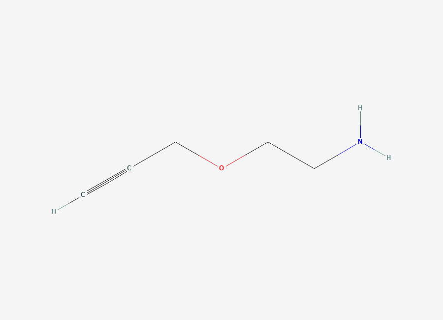 Two-dimensional chemical structure of 2-(2-Propynyloxy)ethylamine