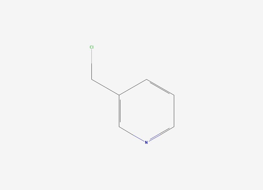 Two-dimensional chemical structure of 3-(Chloromethyl)pyridine