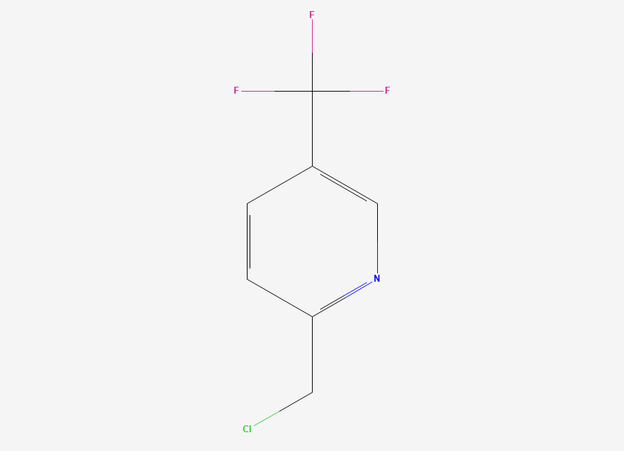Two-dimensional chemical structure of 2-(Chloromethyl)-5-(trifluoromethyl)pyridine
