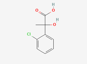 Two-dimensional chemical structure of 2-(2-Chlorophenyl)-2-hydroxypropionic acid