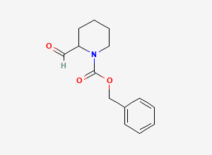 Two-dimensional chemical structure of Benzyl 2-formylpiperidine-1-carboxylate