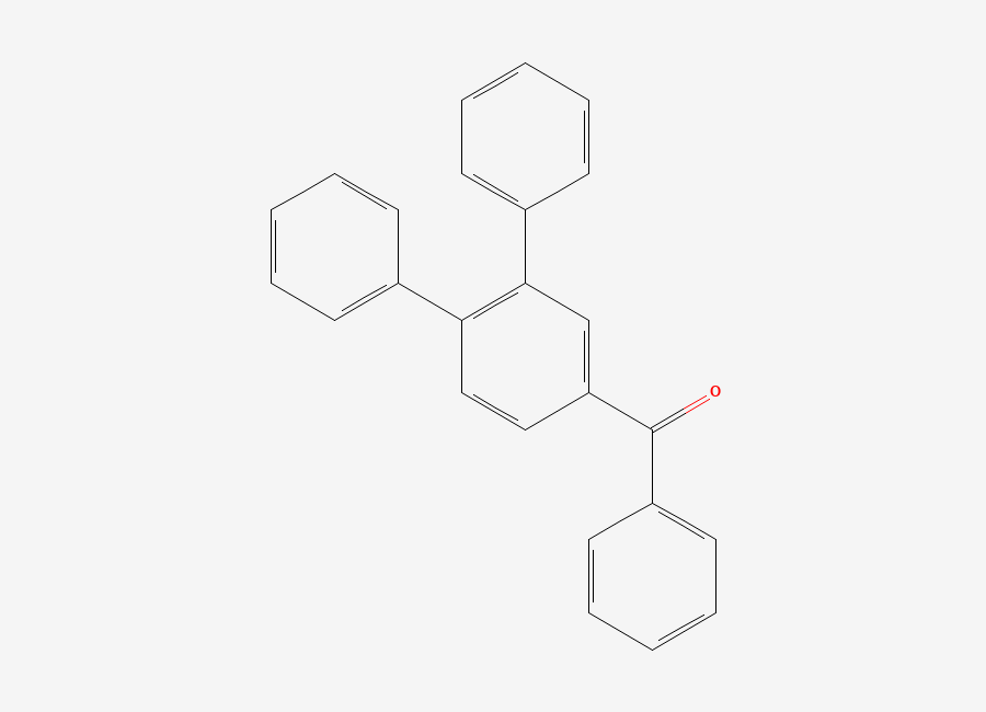 Two-dimensional chemical structure of (3,4-diphenylphenyl)-phenylmethanone