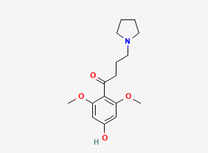 Two-dimensional chemical structure of Buflomedil EP Impurity B, CAS 79967-07-0